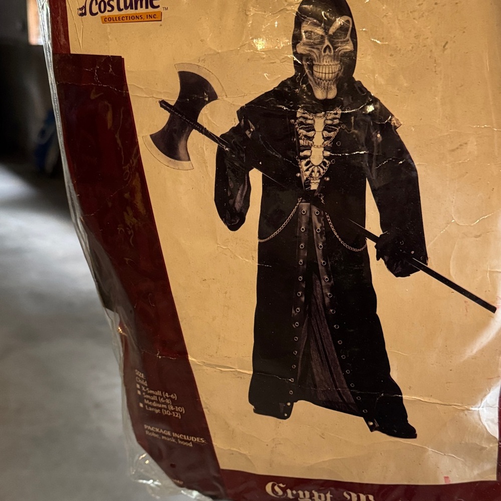 California Costumes Grim Reaper Kids Costume - Black and Silver
